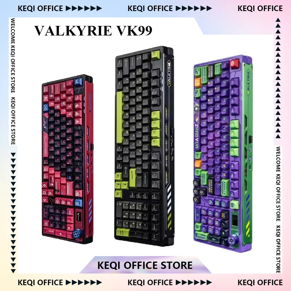 Gaming Keyboard Hot Swappable - VALKYRIE VK99 klawiatury mechaniczne RGB bezprzewodowy