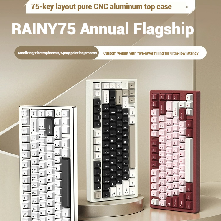 Gaming Keyboard Wireless - Bezprzewodowa klawiatura gamingowa Bluetooth RAINY75 z