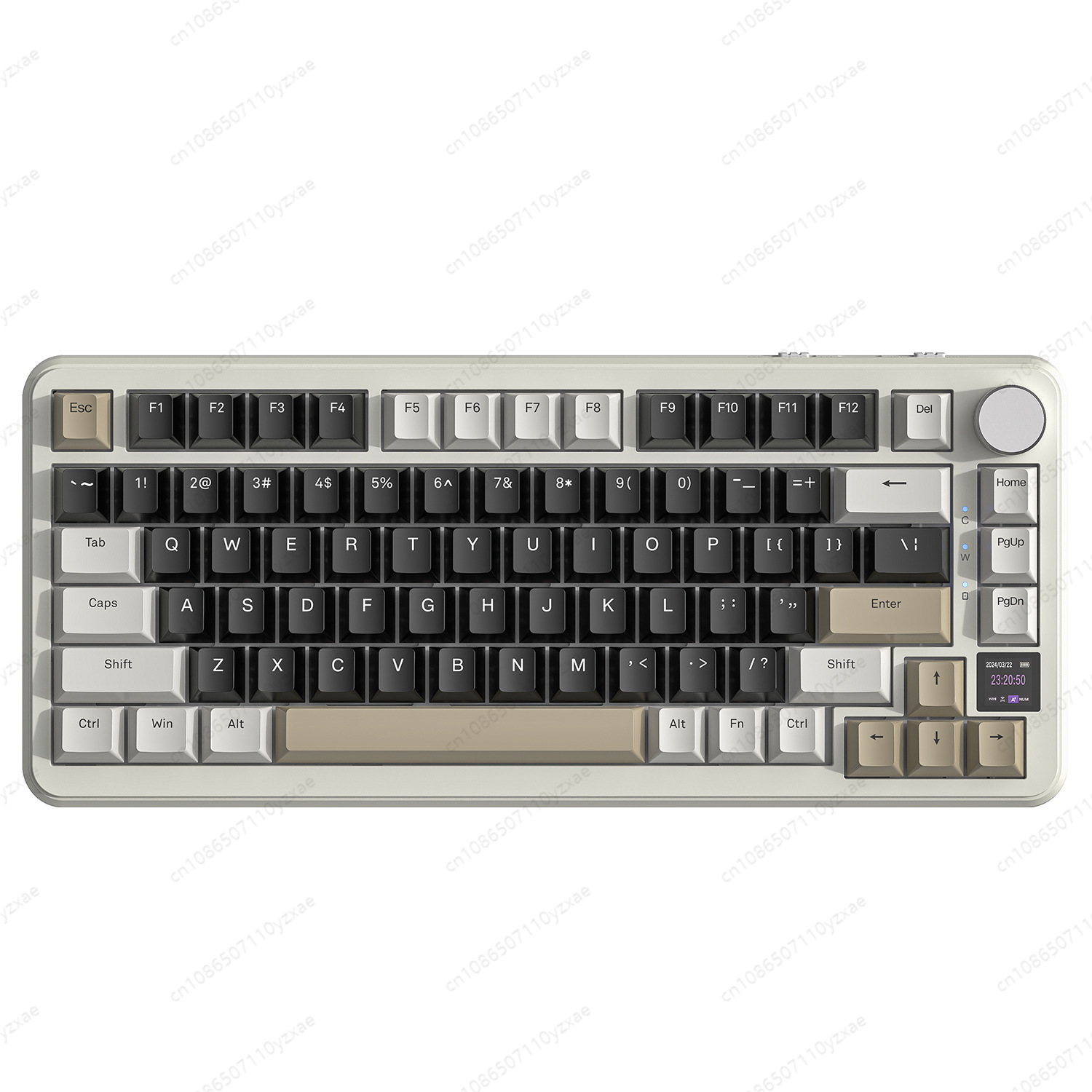Gaming Keyboard Hot Swappable - Nowa klawiatura mechaniczna AL66 2024, aluminiowa,