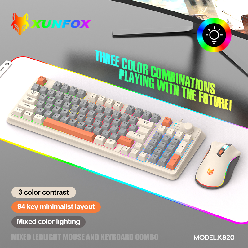 Gaming Keyboard And Mouse For Xbox - K820 USB Przewodowa klawiatura do gier