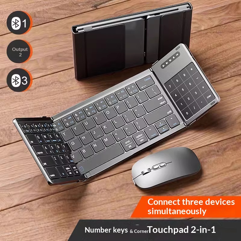 Gaming Keyboard Wireless - Bezprzewodowa klawiatura Bluetooth Mengzu Tri Fold