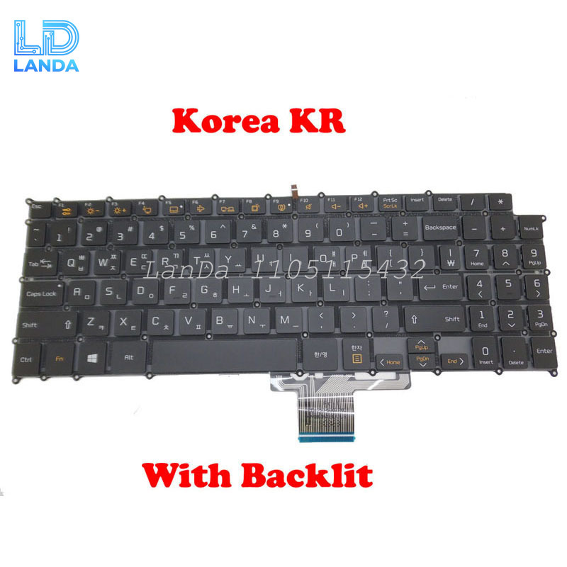 Gaming Keyboard Backlit - Podświetlana klawiatura koreańska KR angielska US