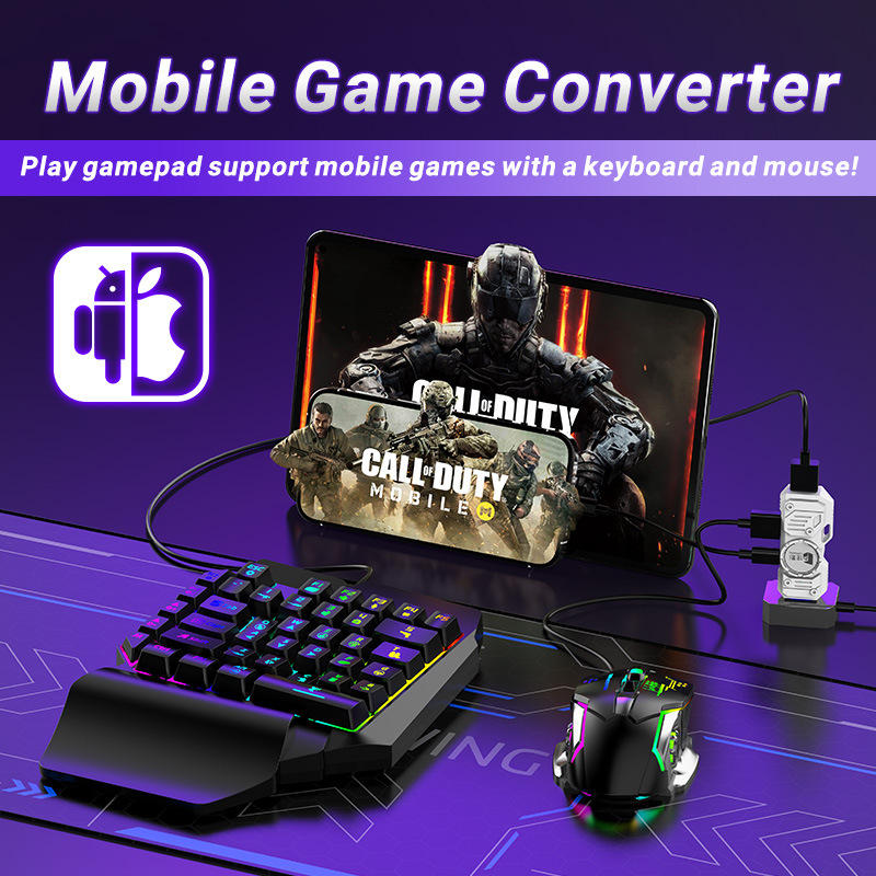 Gaming Keyboard Half - Zestaw konwertera gier mobilnych Mobilador Gamer