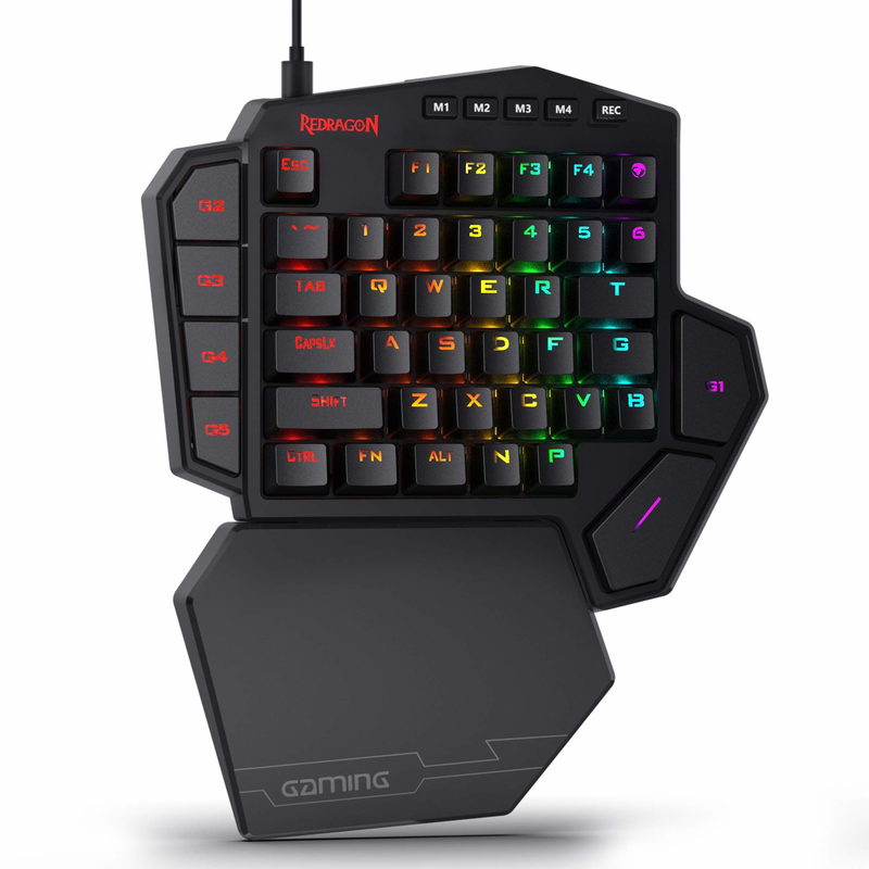 Redragon K585 DITI jednoręczna – Gaming Keyboard Half recenzja i cena