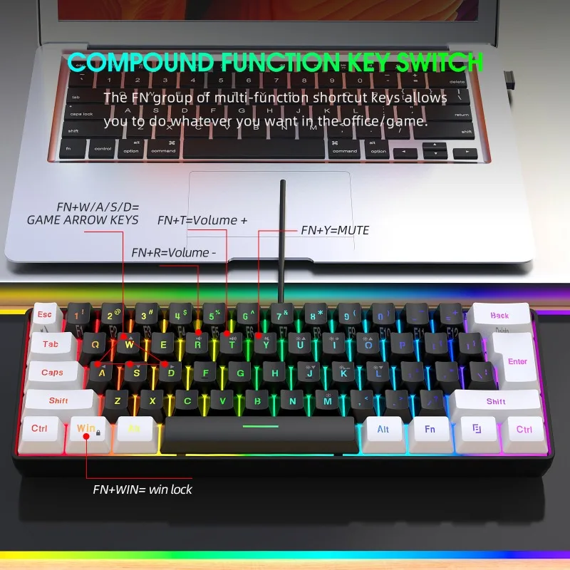 Zestaw Klawiatura i Mysz 60% d – Gaming Keyboard And Mouse For Xbox recenzja i cena
