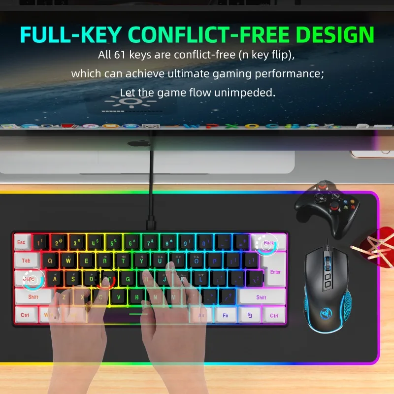 Zestaw Klawiatura i Mysz 60% d – Gaming Keyboard And Mouse For Xbox recenzja i cena