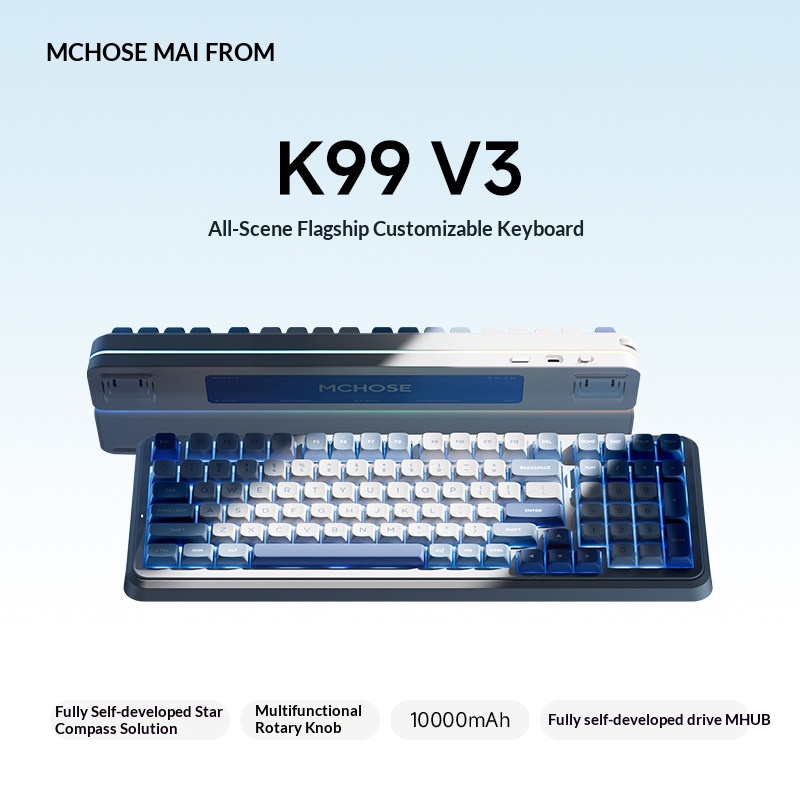 MCHOSE K99 V3 Konfigurowalna K – Gaming Keyboard Mechanical Wireless recenzja i cena
