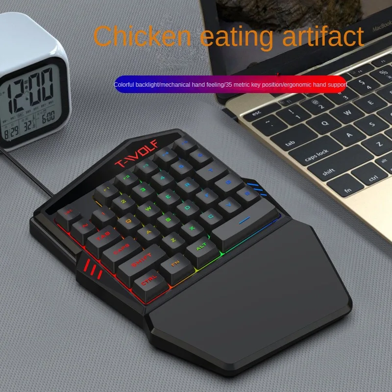 T-WOLF TF900 jednoręczny zesta – Gaming Keyboard Half recenzja i cena