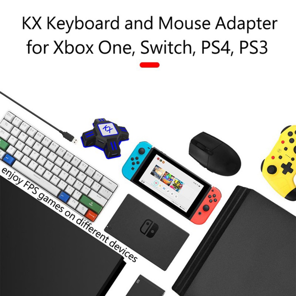 Adapter KX do kontrolera PS4,  – Gaming Keyboard And Mouse For Xbox recenzja i cena