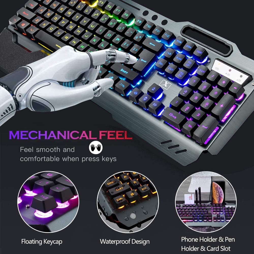 Bezprzewodowa klawiatura i mys – Gaming Keyboard Mouse Wireless recenzja i cena