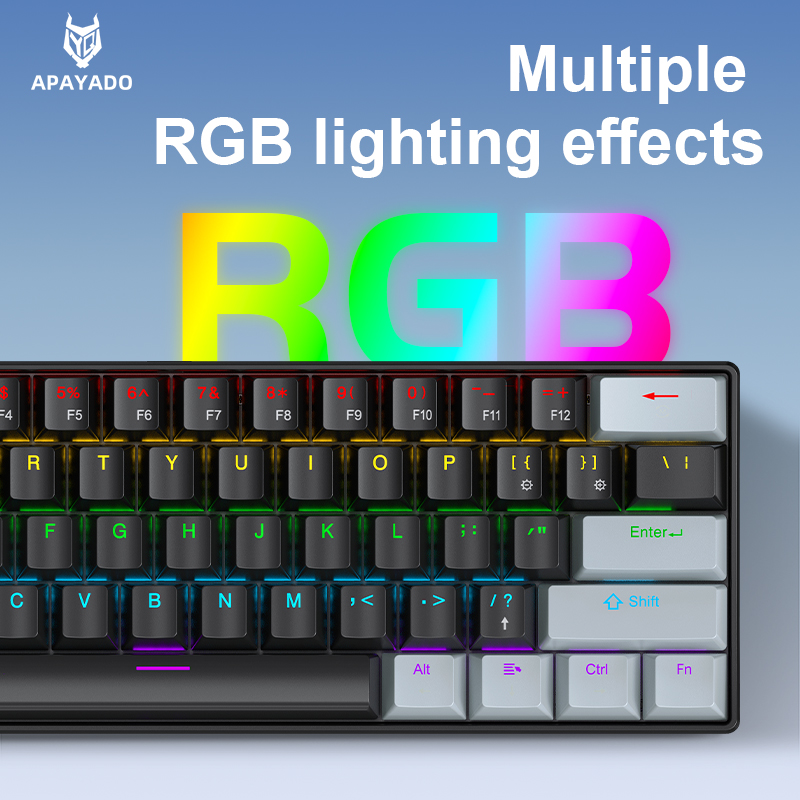 APAYADO K61 Mini Klawiatura Me – Gaming Keyboard Hot Swappable recenzja i cena
