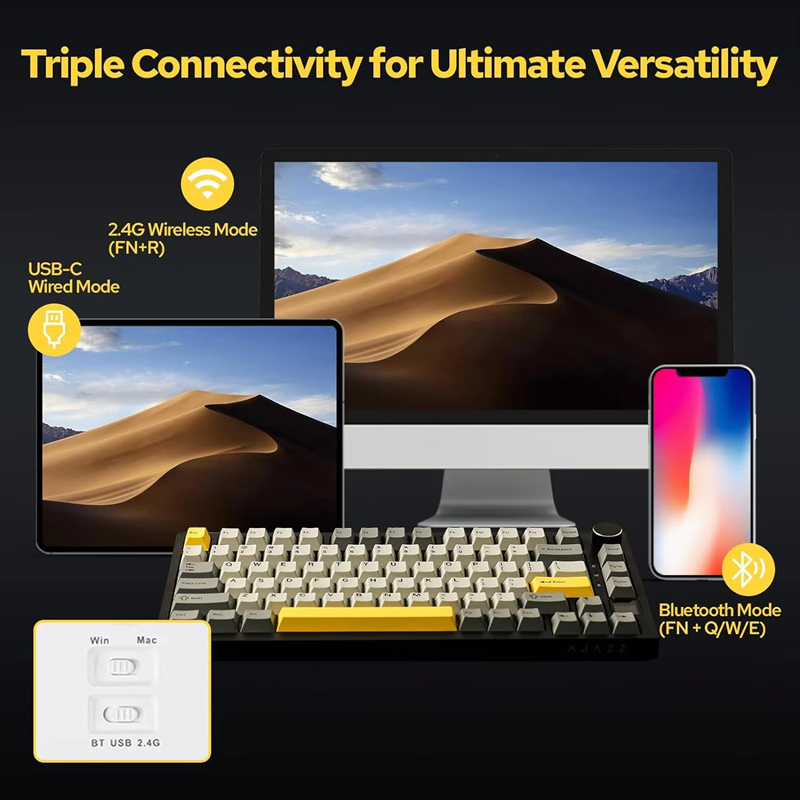 Klawiatura mechaniczna do gier – Gaming Keyboard Mechanical Wireless recenzja i cena