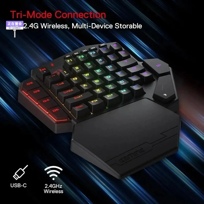 Nowa bezprzewodowa, jednoręczn – Gaming Keyboard Half recenzja i cena