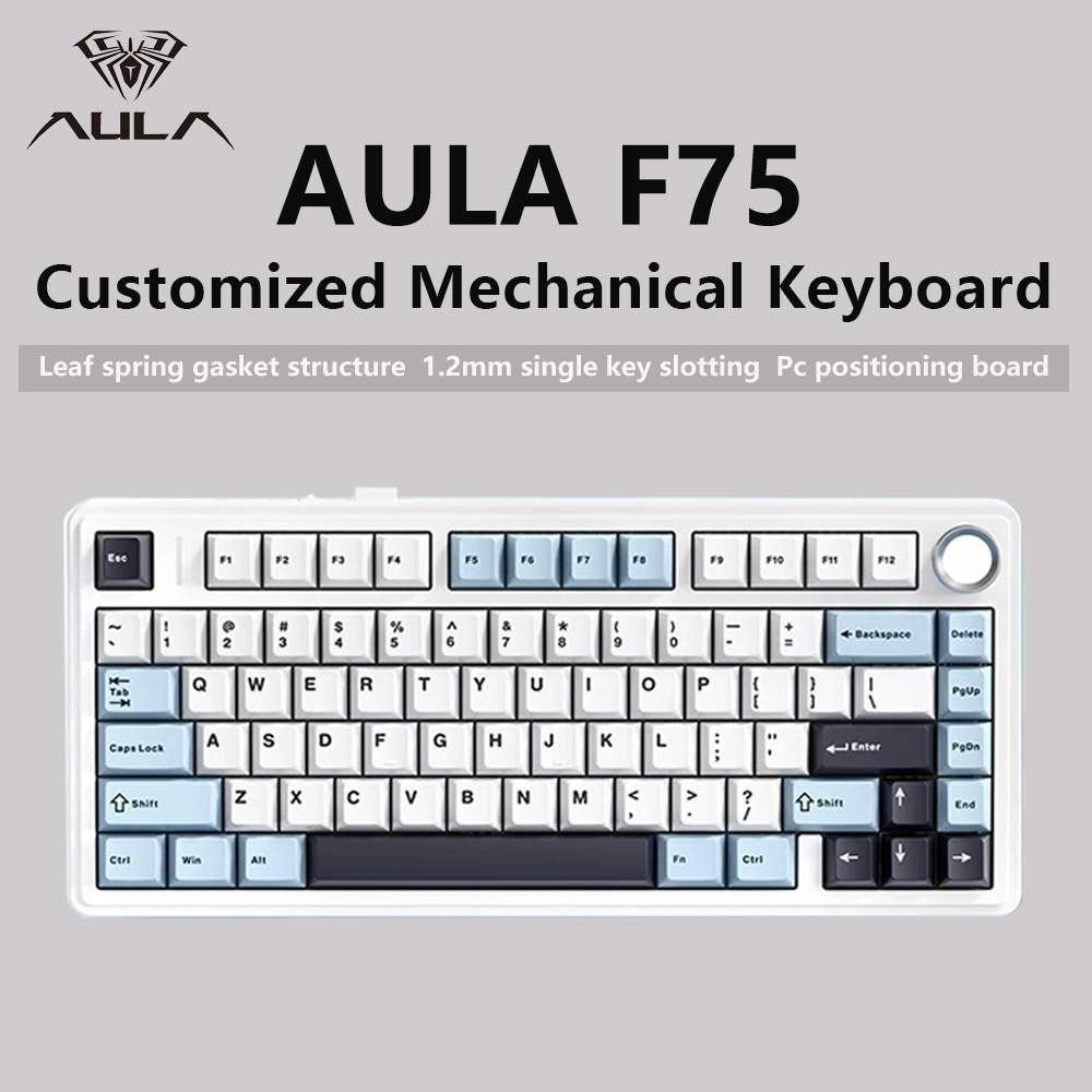 AULA F75 2.4G bezprzewodowy/Bl – Gaming Keyboard Hot Swappable recenzja i cena