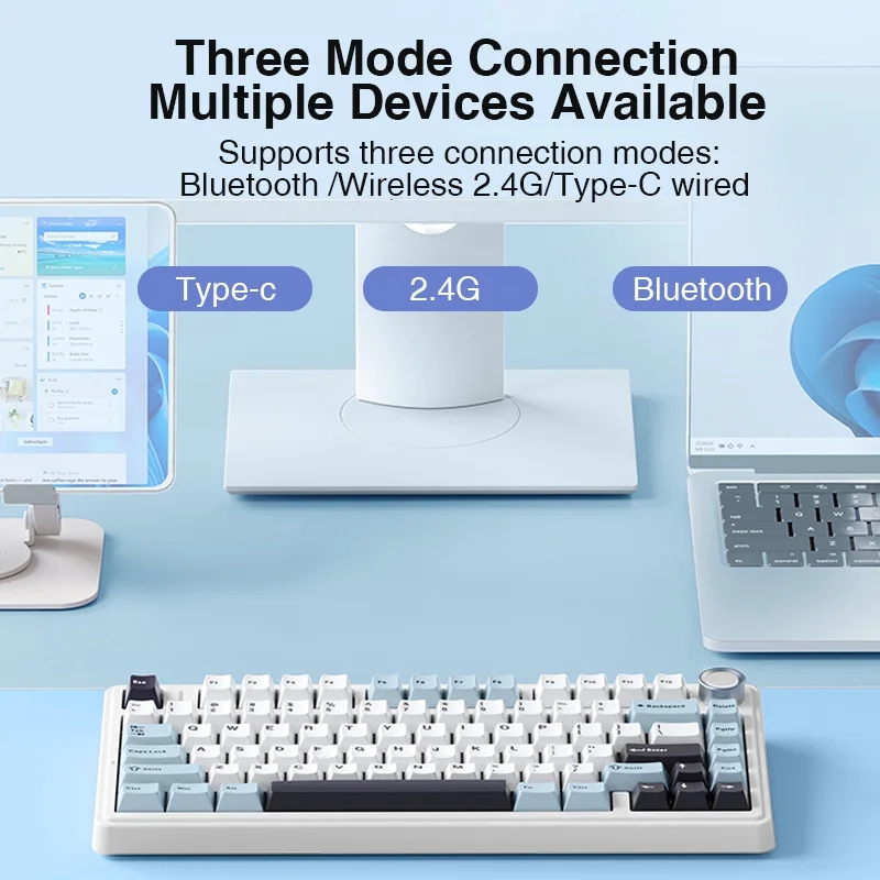 AULA F75 2.4G bezprzewodowy/Bl – Gaming Keyboard Hot Swappable recenzja i cena