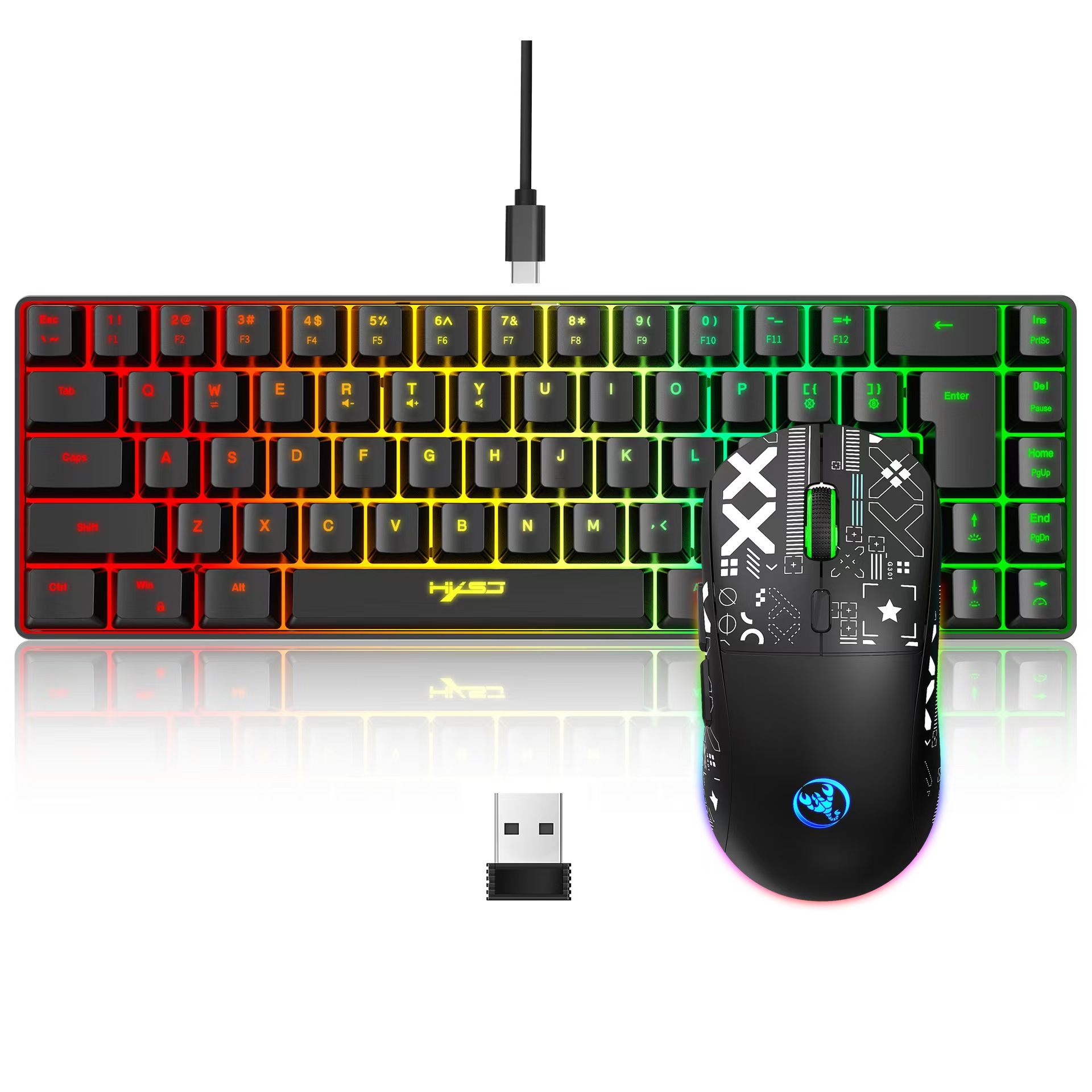 60% zestaw klawiatury i myszy  – Gaming Keyboard And Mouse For Xbox recenzja i cena