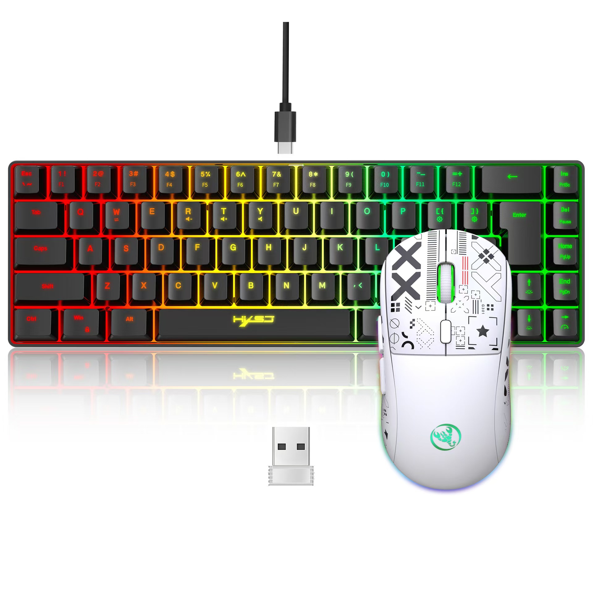 60% zestaw klawiatury i myszy  – Gaming Keyboard And Mouse For Xbox recenzja i cena