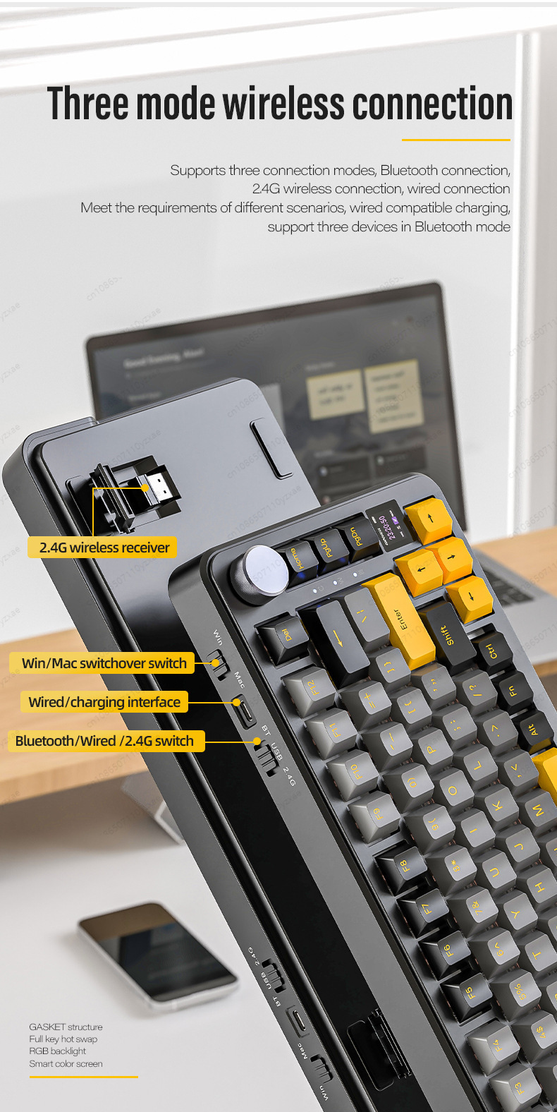 Nowa klawiatura mechaniczna AL – Gaming Keyboard Hot Swappable recenzja i cena