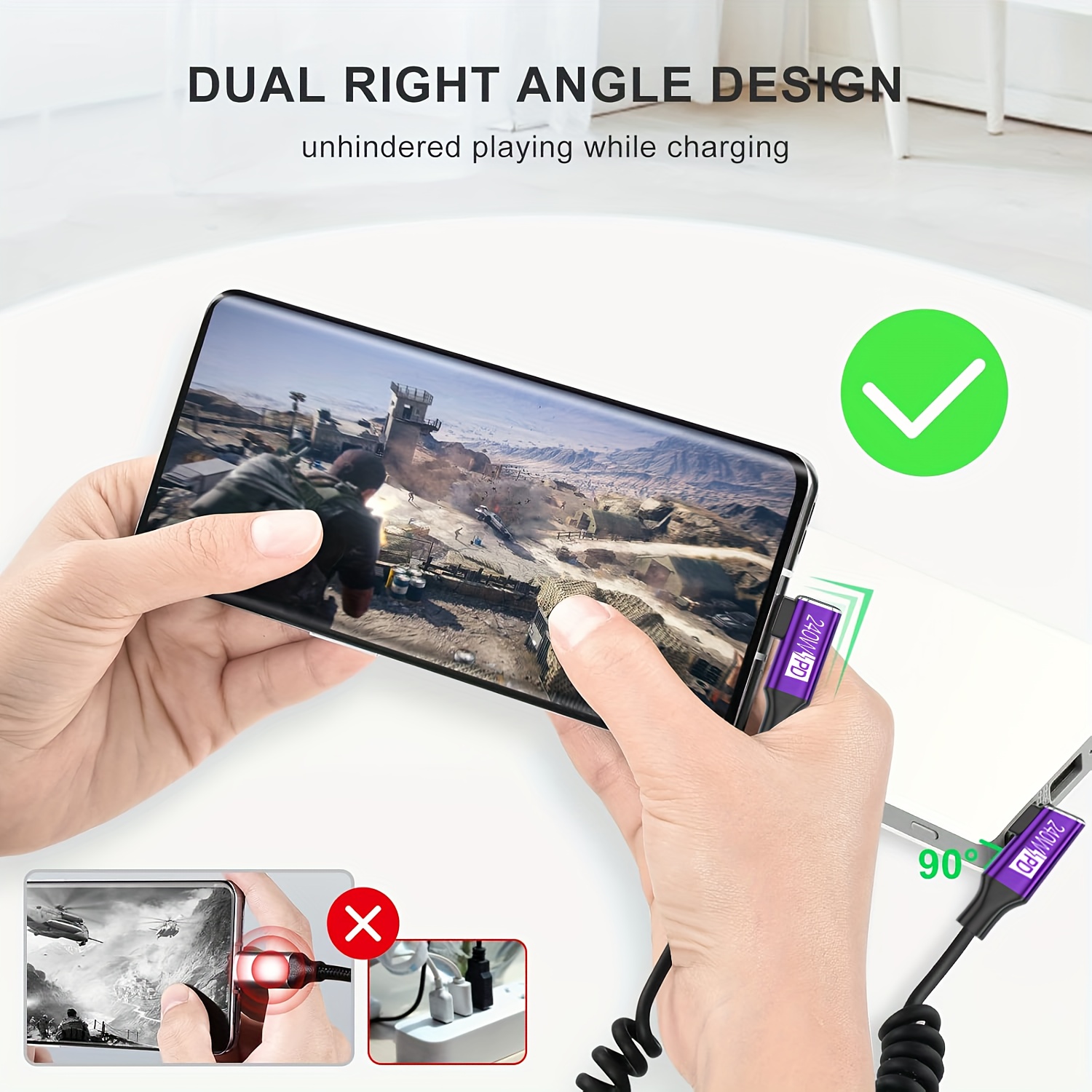 Kabel spiralny USB-C do USB-C  – Coiled Usb Cable recenzja i cena