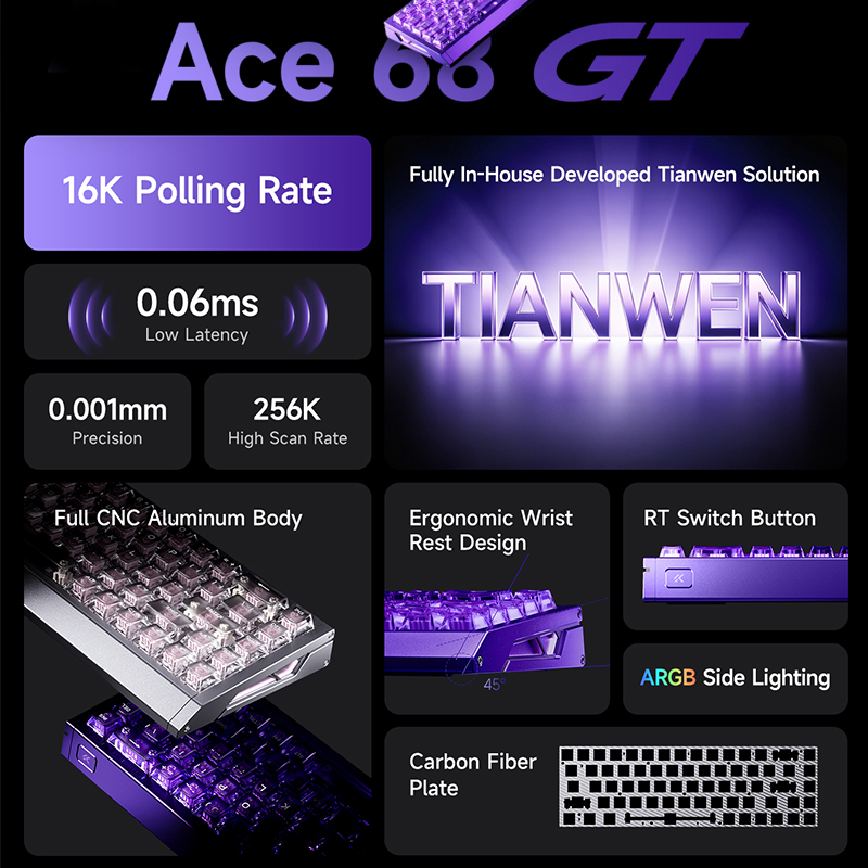 Klawiatura gamingowa MCHOSE Ac – Gaming Keyboard Hot Swappable recenzja i cena