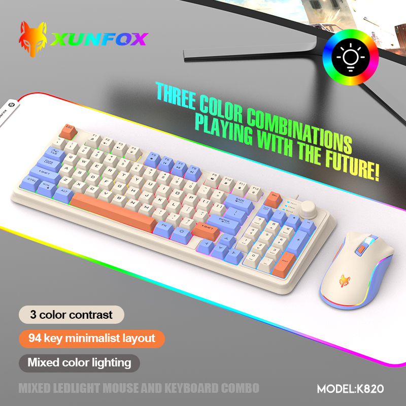 K820 USB Przewodowa klawiatura – Gaming Keyboard And Mouse For Xbox recenzja i cena